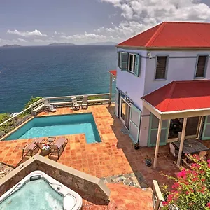 St Thomas Cliffside With Pool And Hot Tub! Villa
